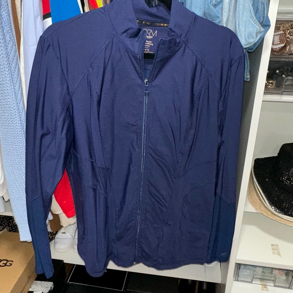 Cherokee Deep Blue Zip-Up Jacket